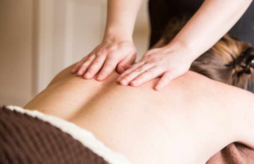 Back massage at Hartwell Spa