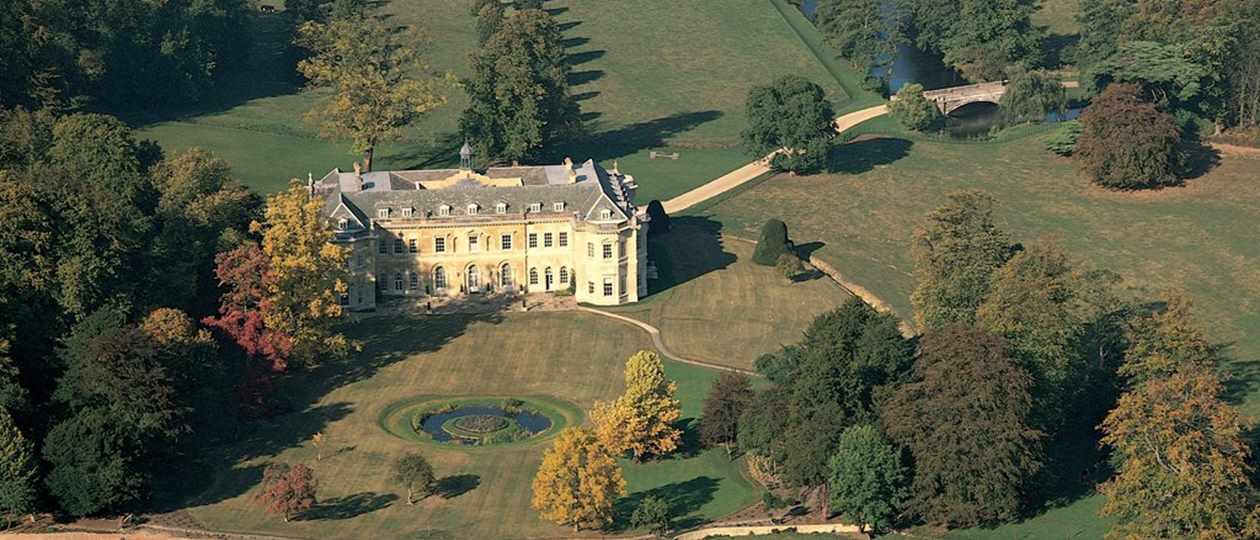 Hartwell House aerial view