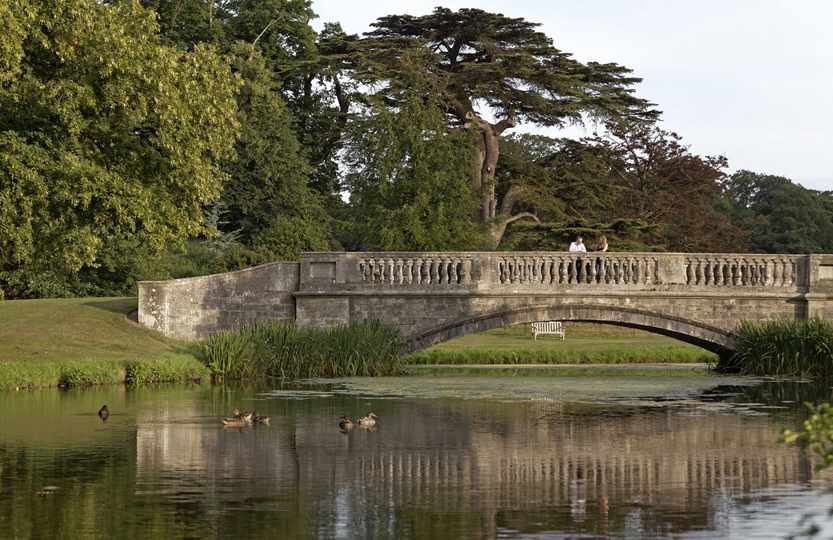 Bridge over the lake at Hartwell House