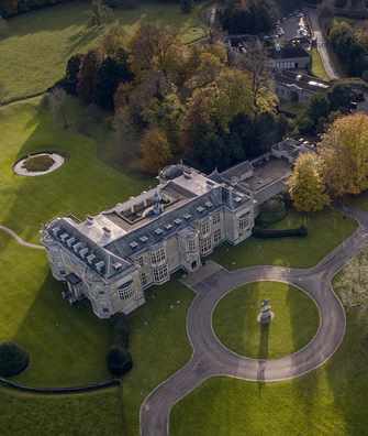 Aerial view of Hartwell in autumn Aerial view of Hartwell in autumn