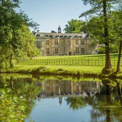 View across lake to Hartwell House View across lake to Hartwell House